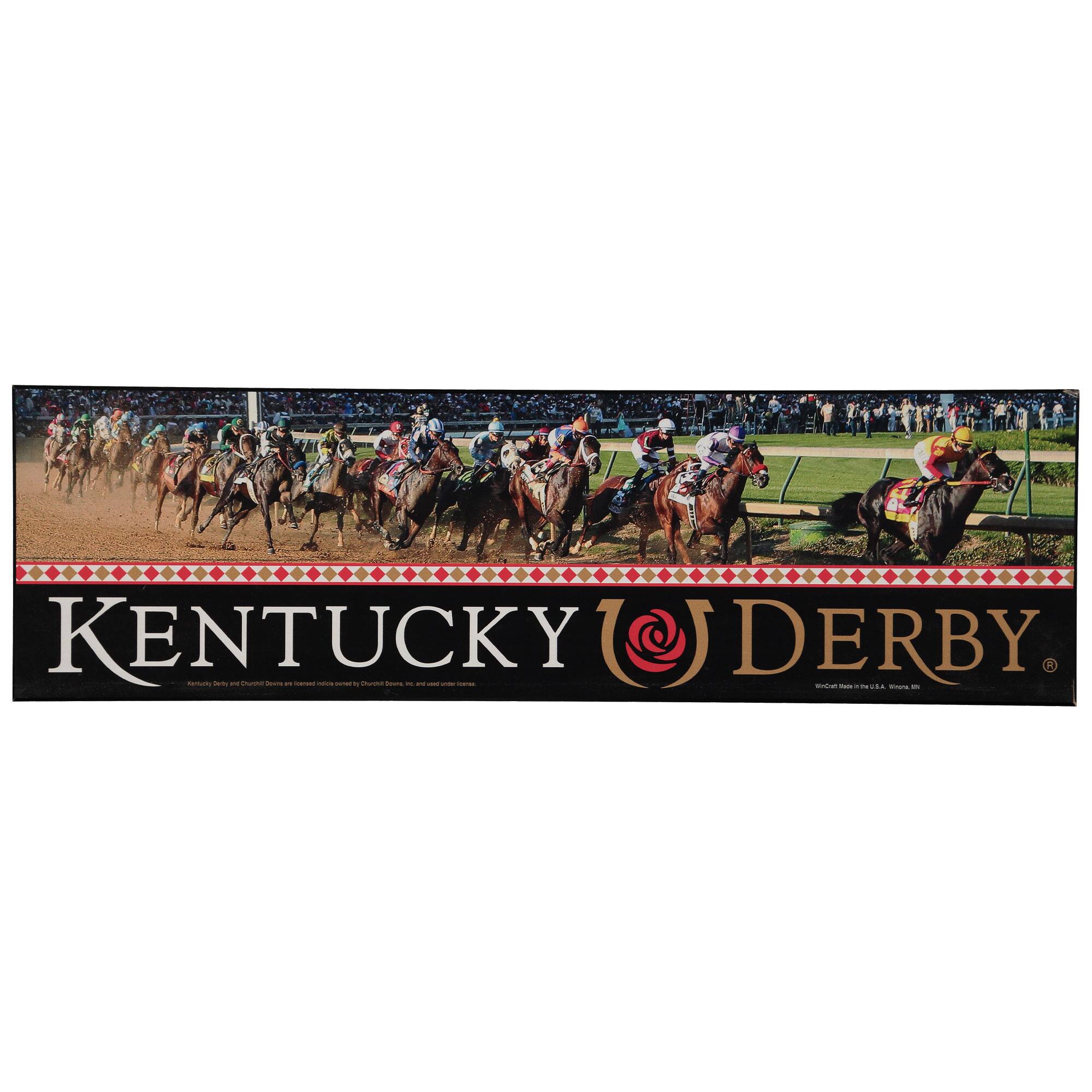 Kentucky Derby 9'' x 30'' Wood Sign