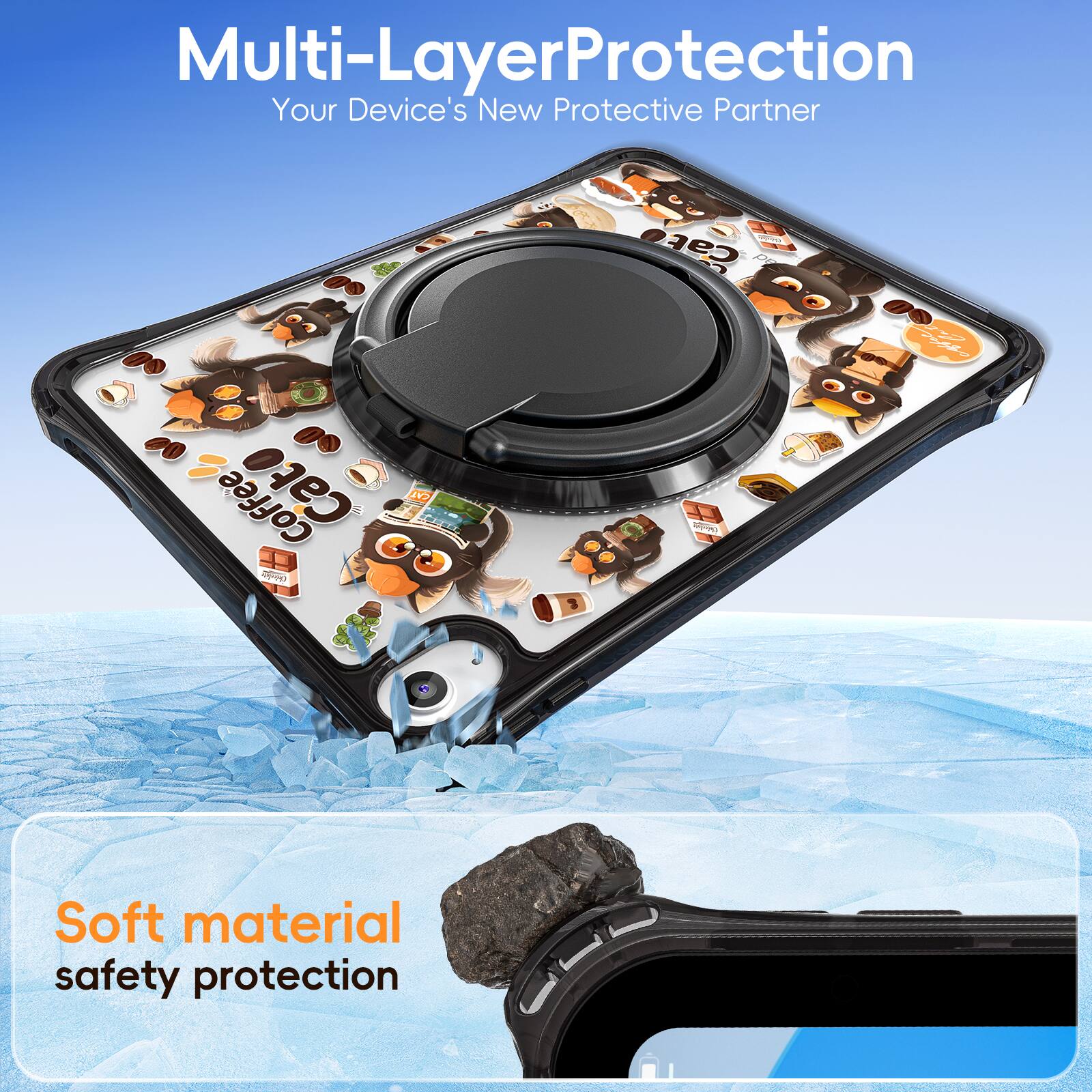 Multi-Layer Protection  
Your Device's New Protective Partner  

Soft material safety protection