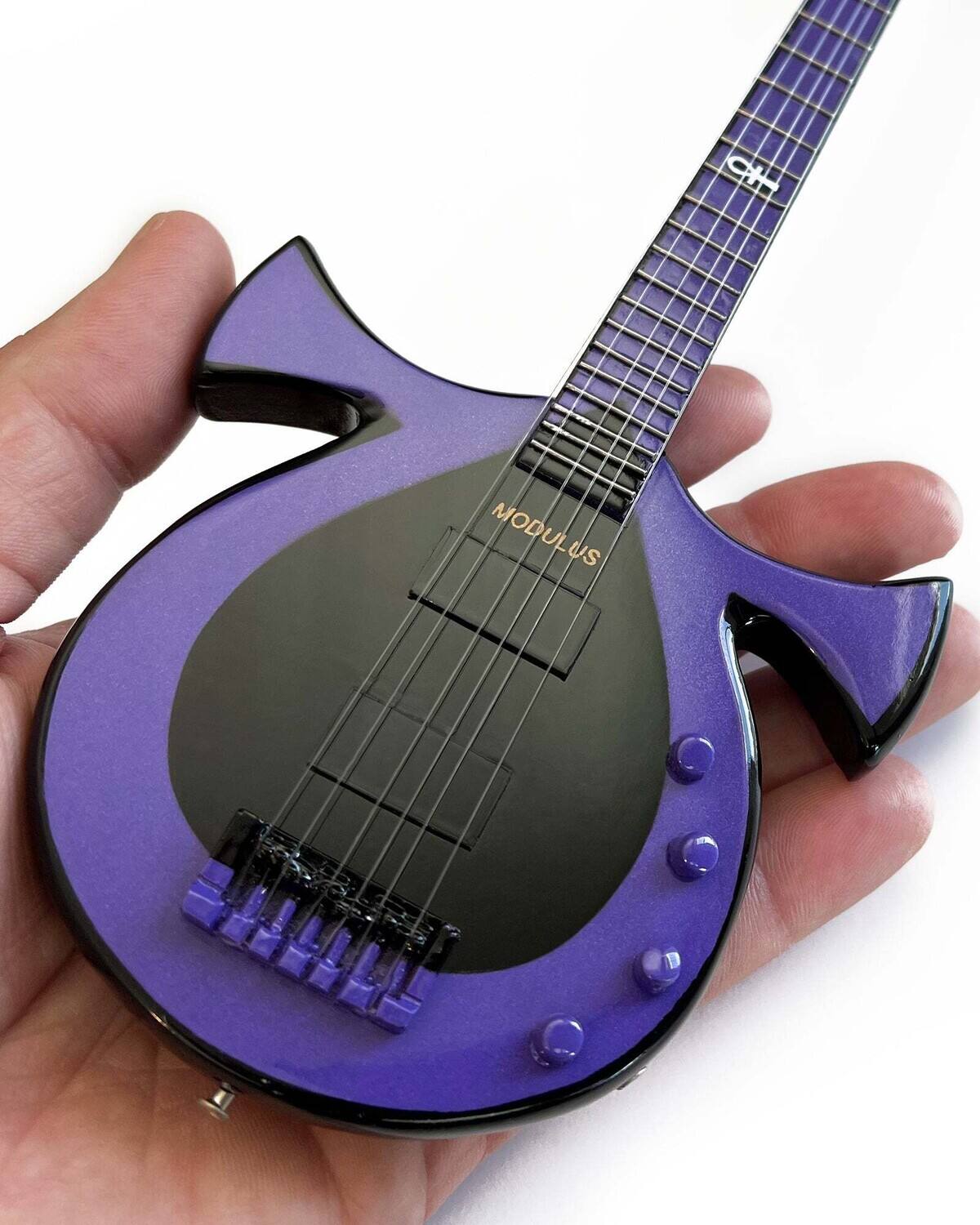 Alt View 1. Axe Heaven - Axe Heaven - Oteil Burbridge - Oteil Burbridge Signature Ankh Mini 6 String Bass Guitar Replica - Collectibles - Multicolor.