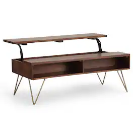 Simpli Home - Hunter Lift Top Coffee Table - Umber Brown