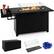Front. Gymax - Gymax Propane Gas Fire Pit Table 52 Inch Propane Fire Pit w/ Wind Guard 50,000 BTU Heat Output Black - Black.