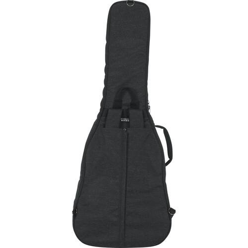 Left. Gator - Transit Series Resonator and Classical Guitar Gig Bag with Rigid Internal Frame and Weather-Resistant Exterior - Charcoal Black.