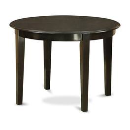 East West Furniture - Boston table 42" Round with 4 tapered legs - Cappuccino