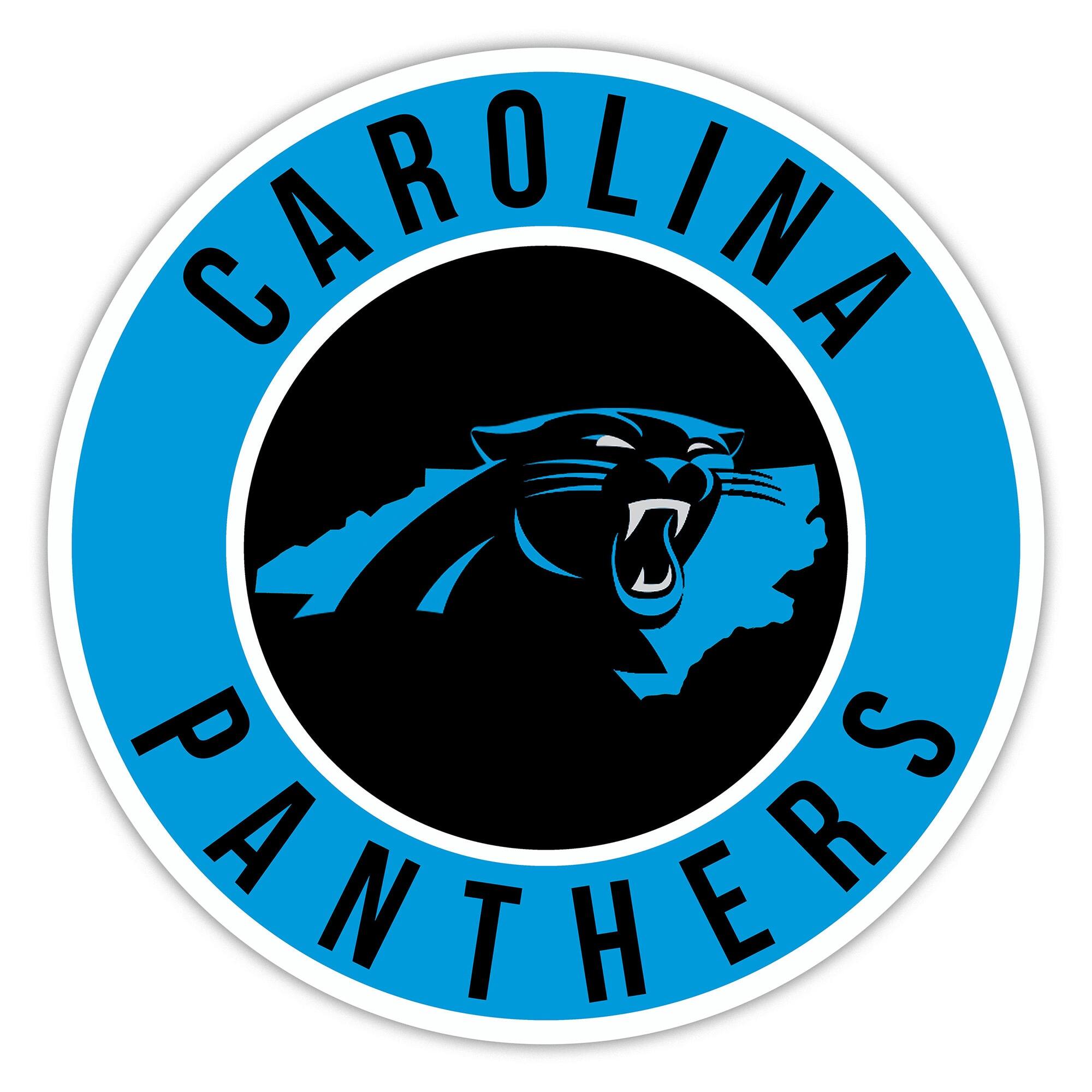 Carolina Panthers 12" State Circle Sign