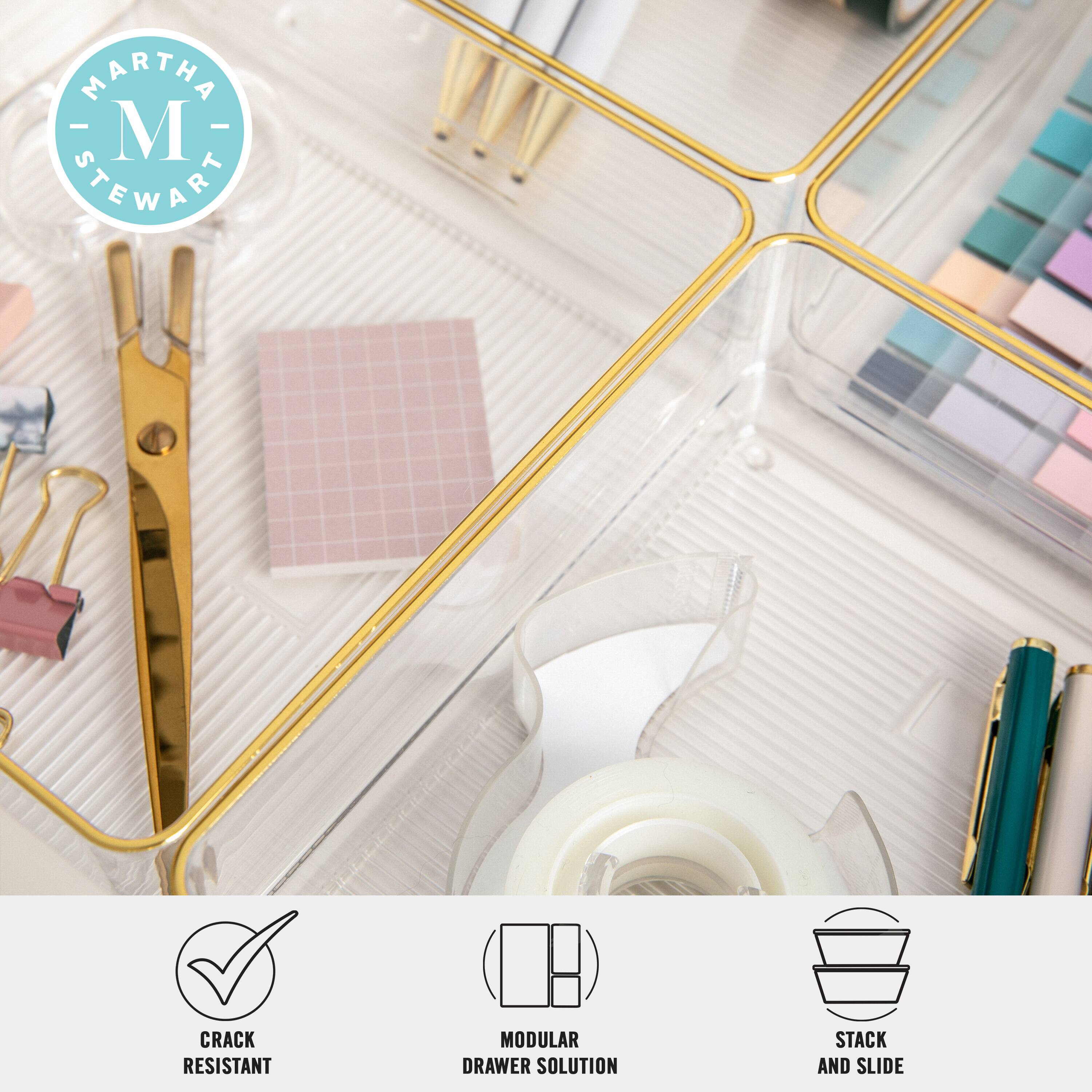 Martha Stewart Crack Resistant Modular Drawer Solution Stack and Slide