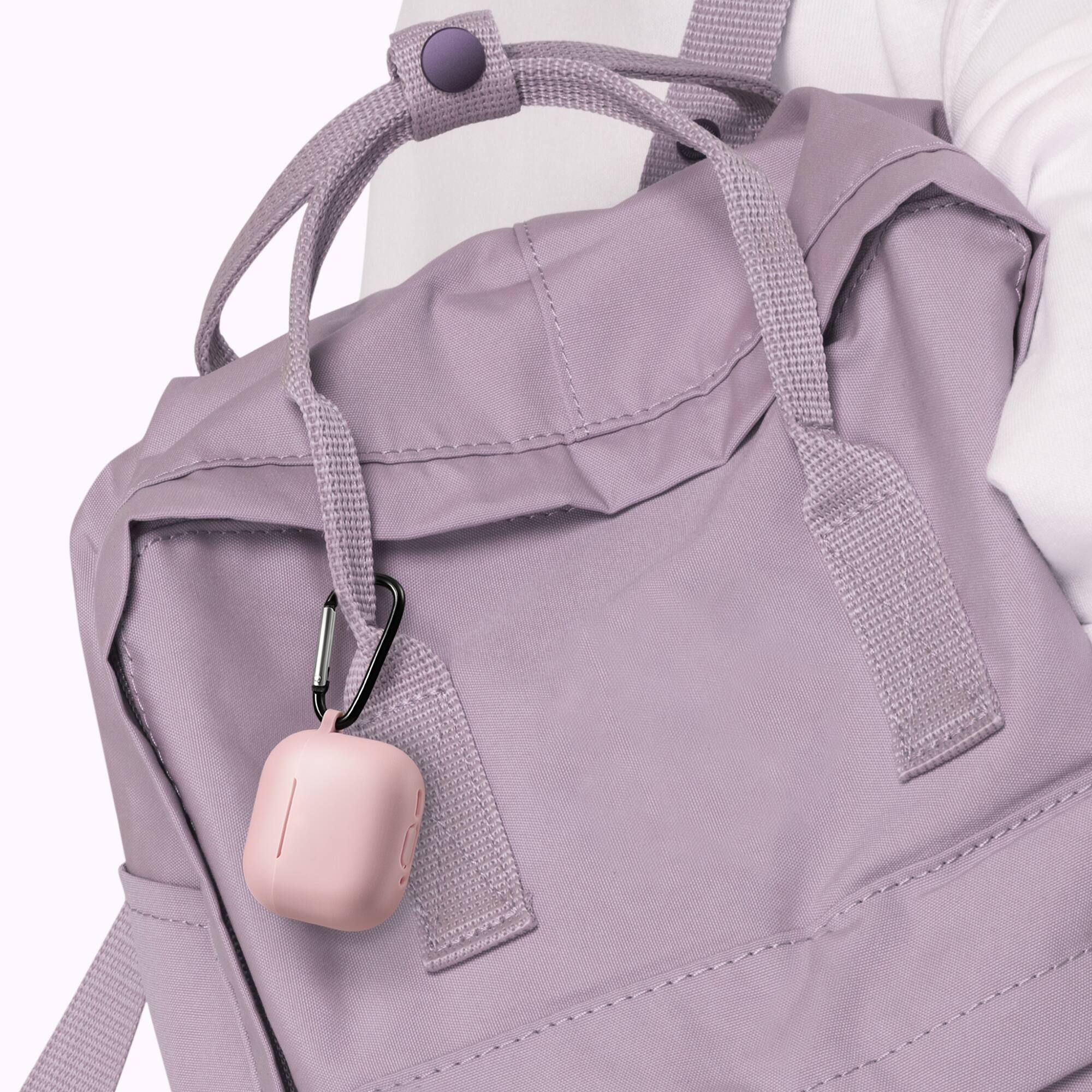 Alt View 4. Vena - For Apple Airpods 4 Case Cover, Airpods Case 4 Silicone Case 4th Generation Supports Wireless Charging, Pink - Pink.