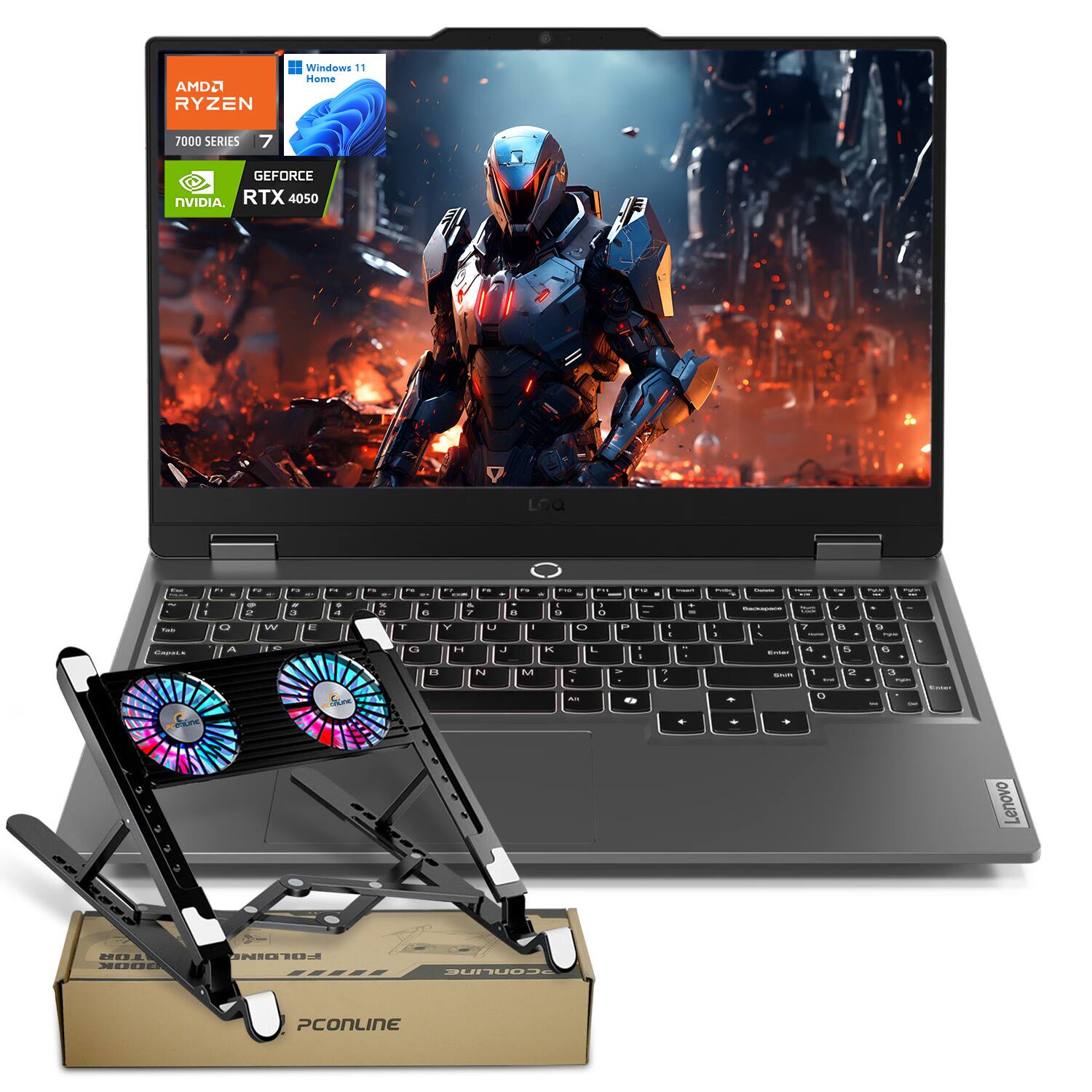 AMD Ryzen 7000 Series 7  
Windows 11 Home  
NVIDIA GeForce RTX 4050  
Lenovo IdeaPad  
PCONLINE