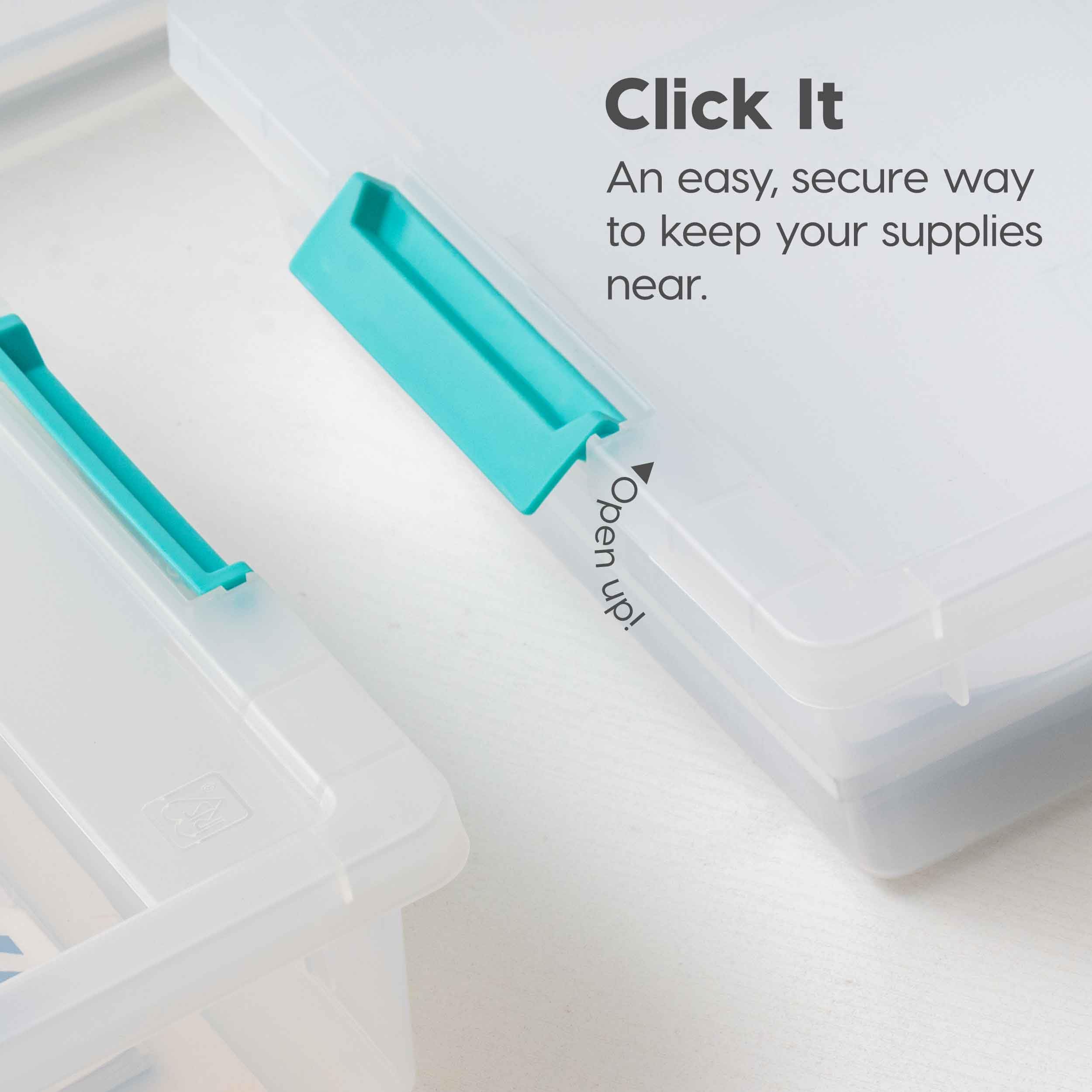 Click It  
An easy, secure way to keep your supplies near.