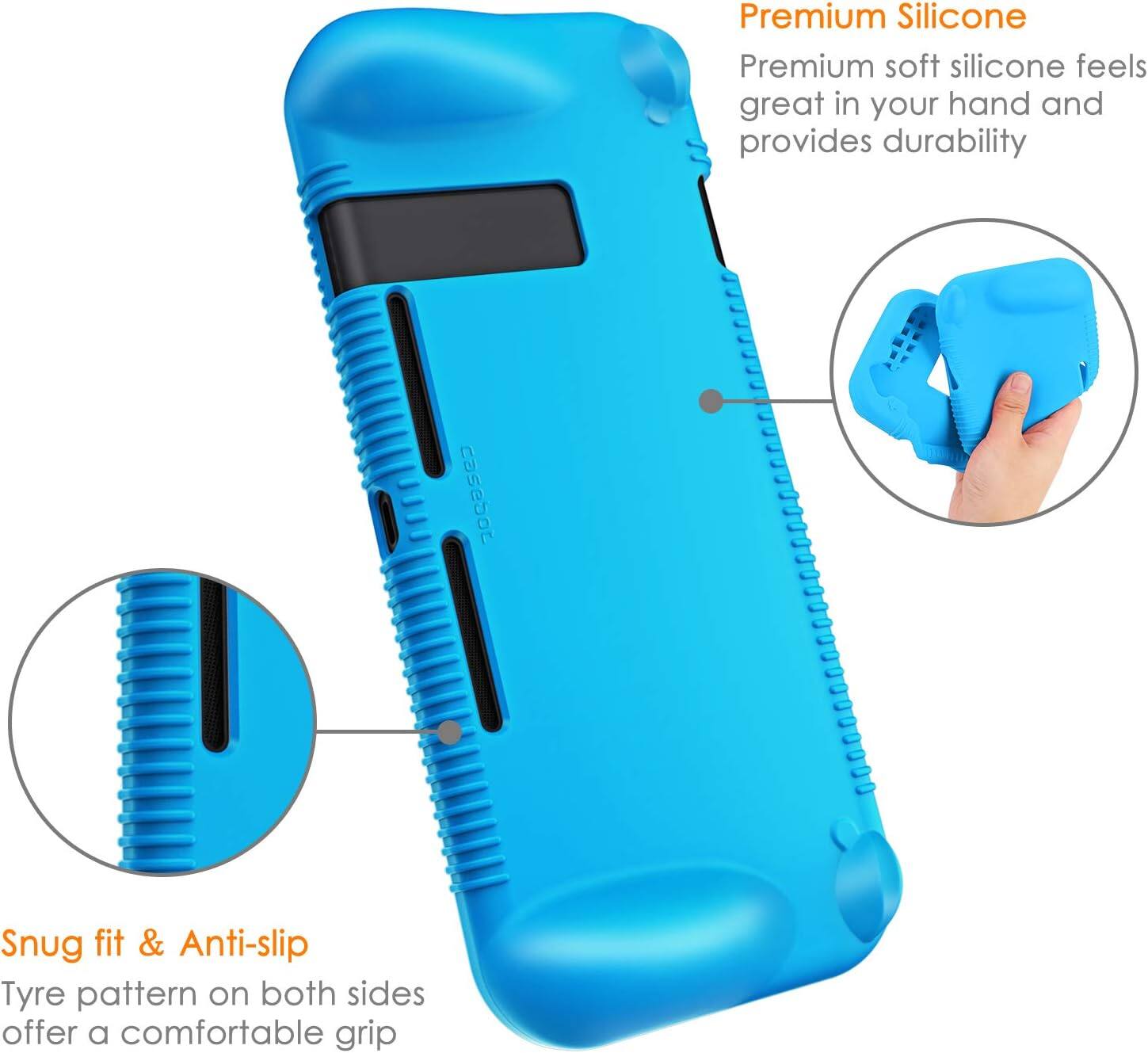 Premium Silicone  
Premium soft silicone feels great in your hand and provides durability

Snug fit & Anti-slip  
Tyre pattern on both sides offer a comfortable grip