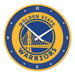 The Fan-Brand - Golden State Warriors 17.5" Modern Disc Wall Clock - Multicolor