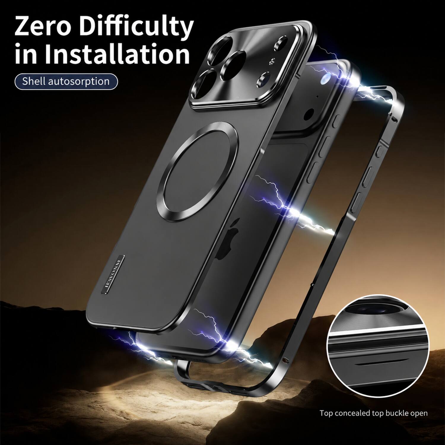 Zero Difficulty in Installation  
Shell autosorption  
LEAVONAL  
Top concealed top buckle open