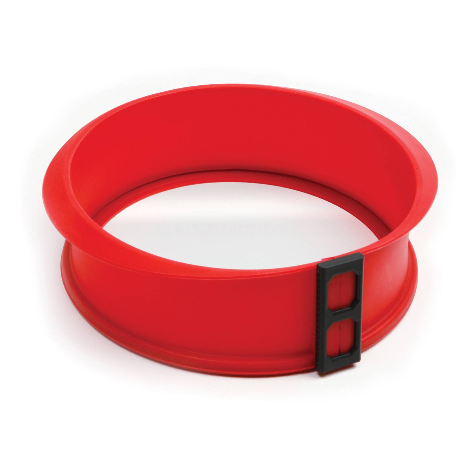 Alt View 1. Norpro - Silicone and Glass 9-Inch Springform Pan - Red.