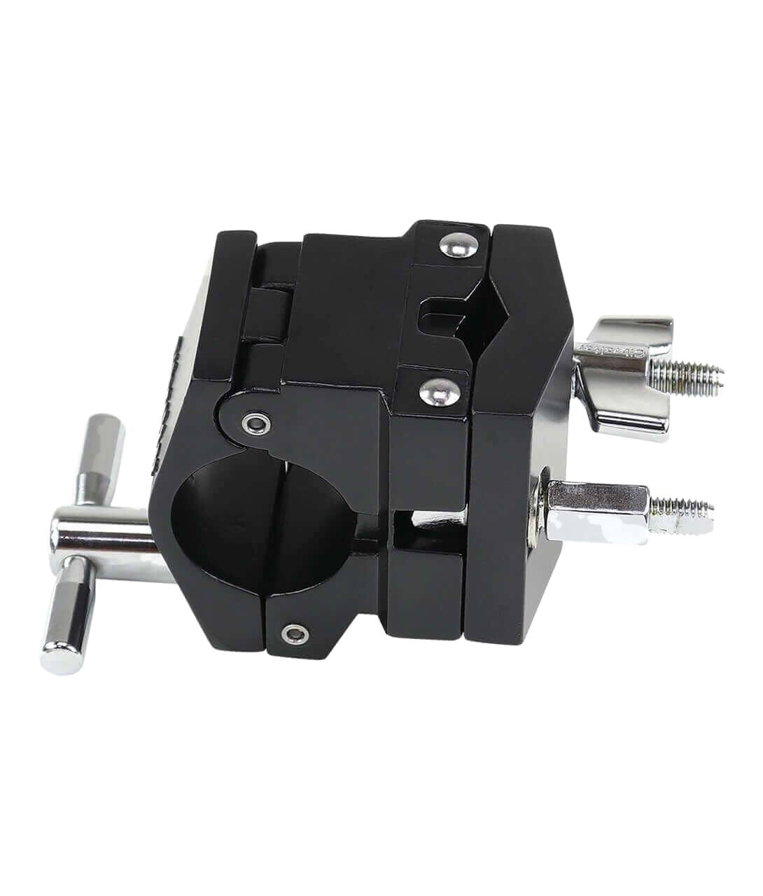 Left. Gibraltar Hardware - Super Multi-Clamp, Heavy-Duty Drum Rack Clamp for Mounting Large or Heavy Accessories.