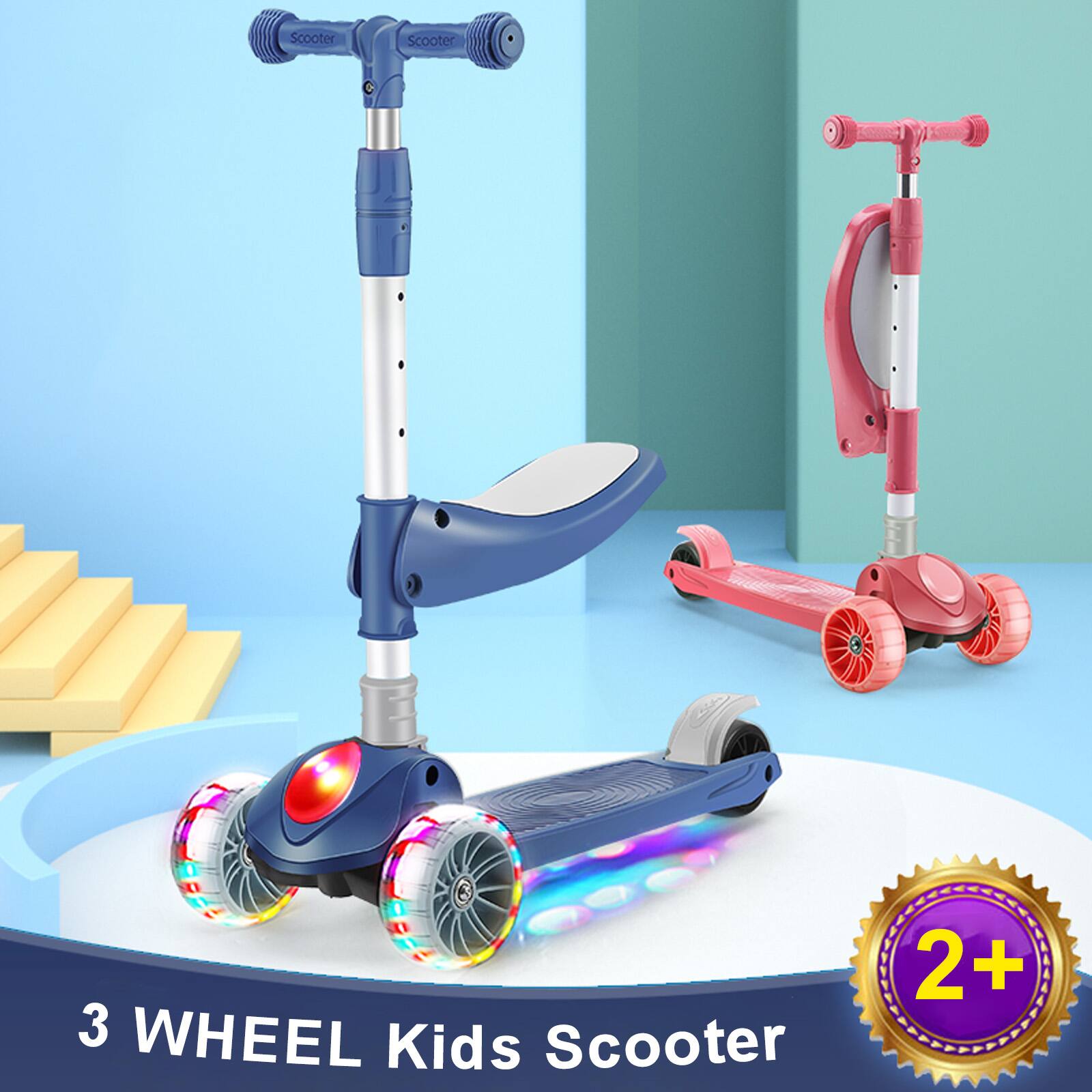 3 WHEEL Kids Scooter  
2+