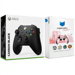 Microsoft - Xbox Wireless Controller for Series X, Series S, Windows with MightySkins Custom Skin Code - Carbon Black