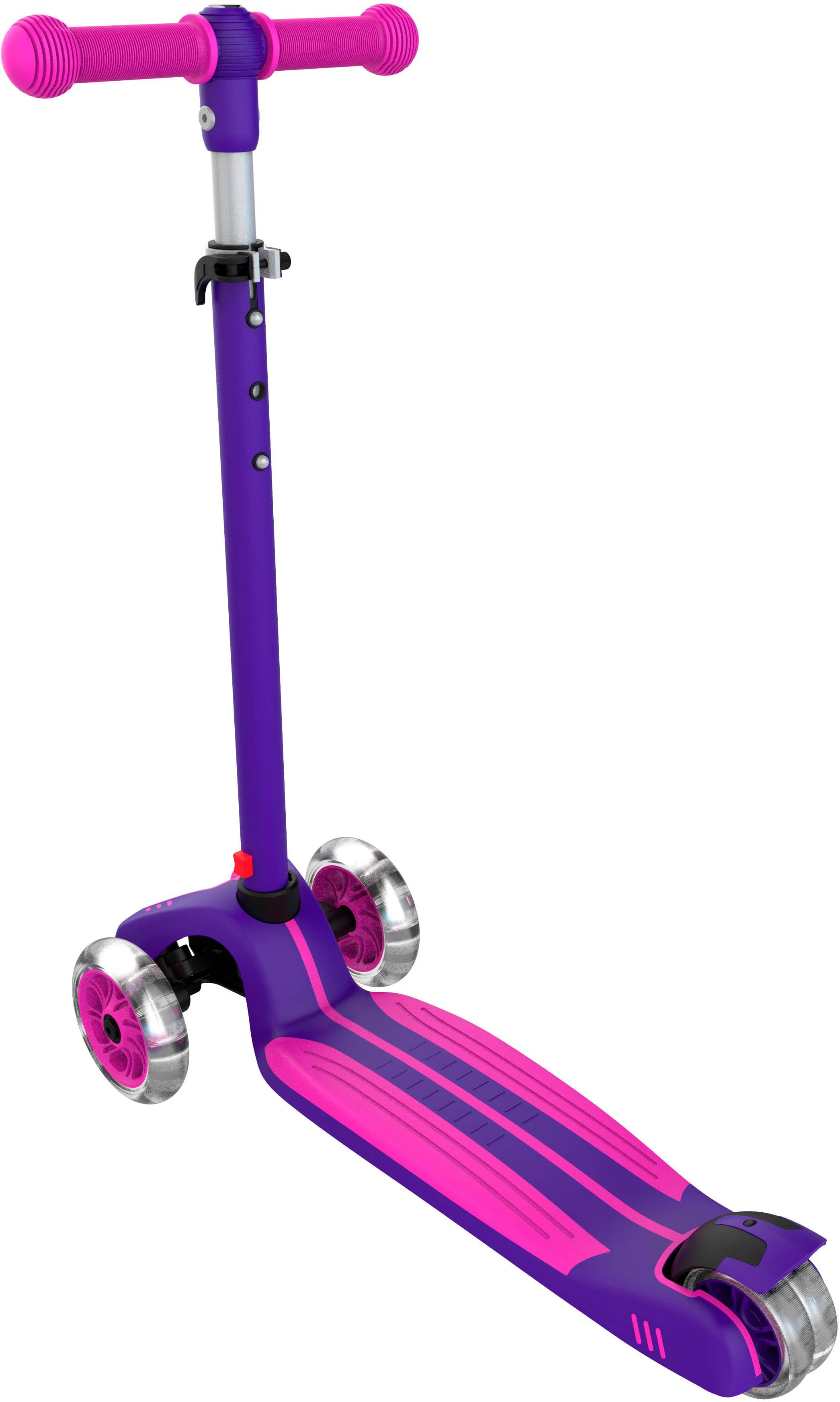 Left. GoTrax - LS1 3-Wheel Kick Scooter - Purple.