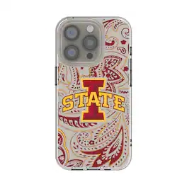 Keyscaper - NCAA - Iowa State Cyclones iPhone Paisley Design Clear Case - 15 - Multicolor