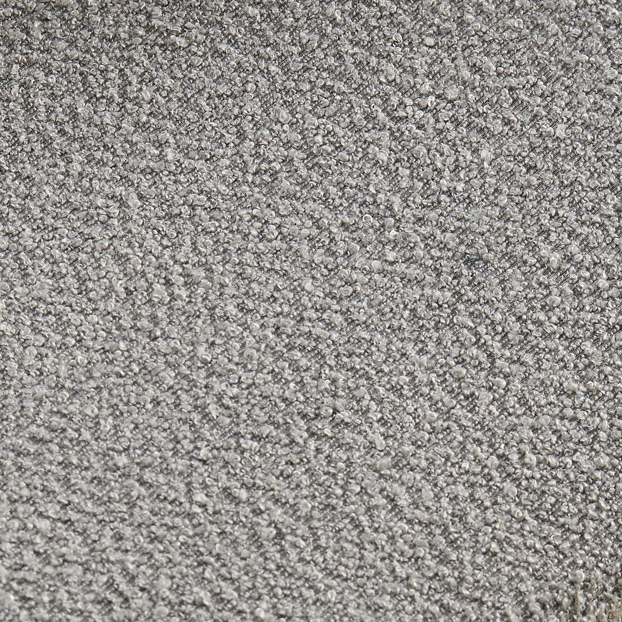 Alt View 10. Lirago - 23 Inch Boucle Fabric Dining Chairs Set of 4 Mid Century Modern Design Curved Backrest Metal Legs - Gray.