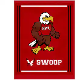 Vive La Fete - Eastern Washington Eagles 36'' x 48'' Children's Mascot Plush Blanket - Multicolor