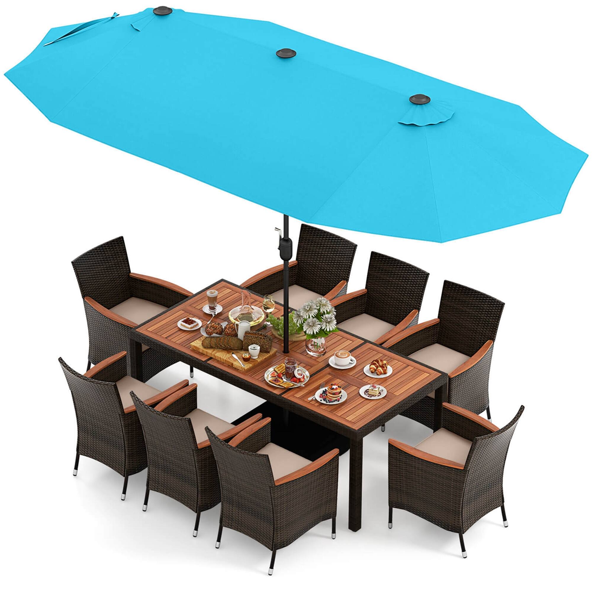 Turquoise + Mix Brown + Beige