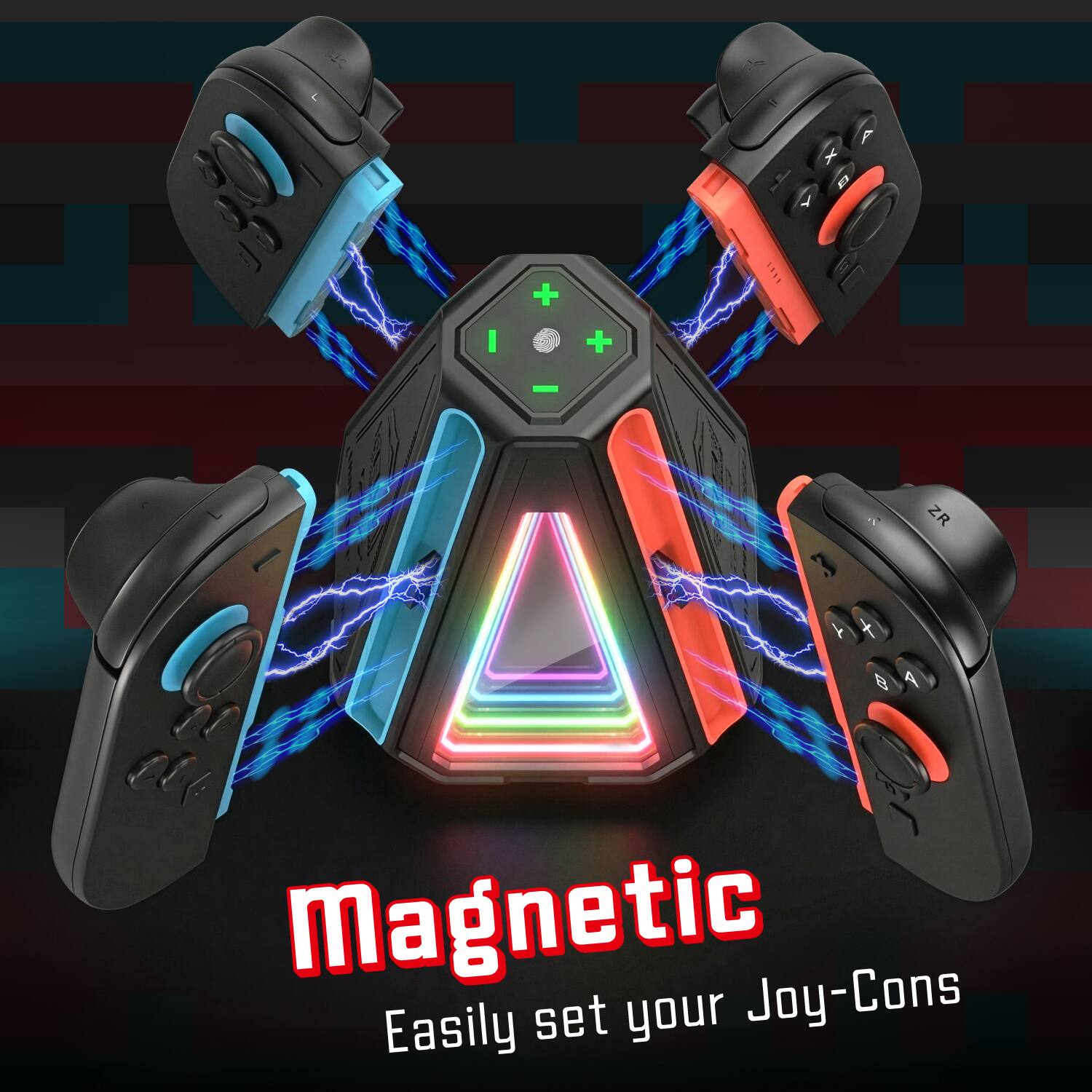 Magnetic  
Easily set your Joy-Cons