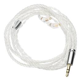 Unique Bargains - IEM Earphone Cable 1.2M, 28AWG 4-Core High Purity -Plated HiFi Replacement for Ananda Arya HE400SE (3.5mm, TFZ) - Silver