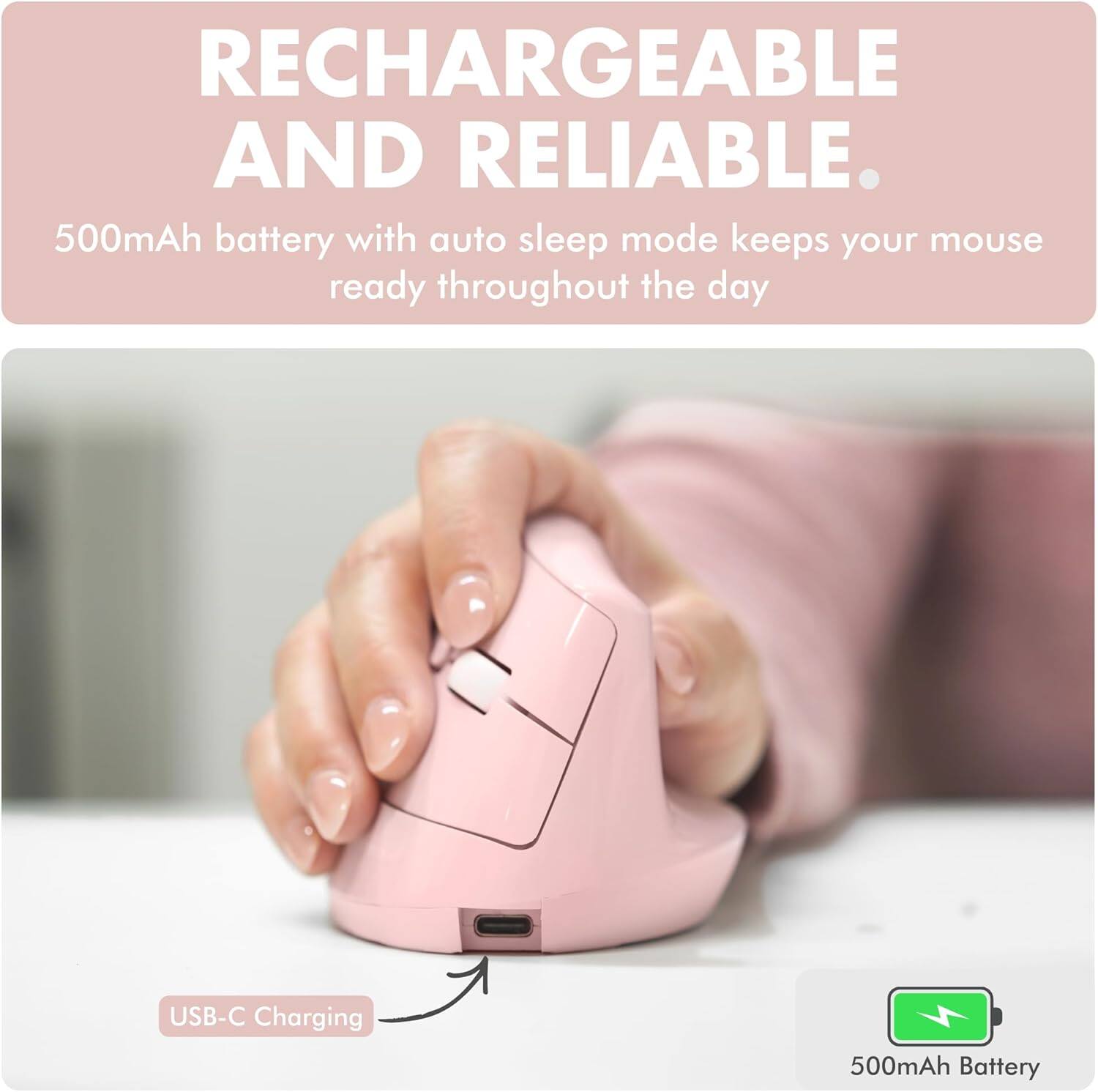 X9 Performance Wireless Vertical Ergonomic Mouse (BT + 2.4Ghz
