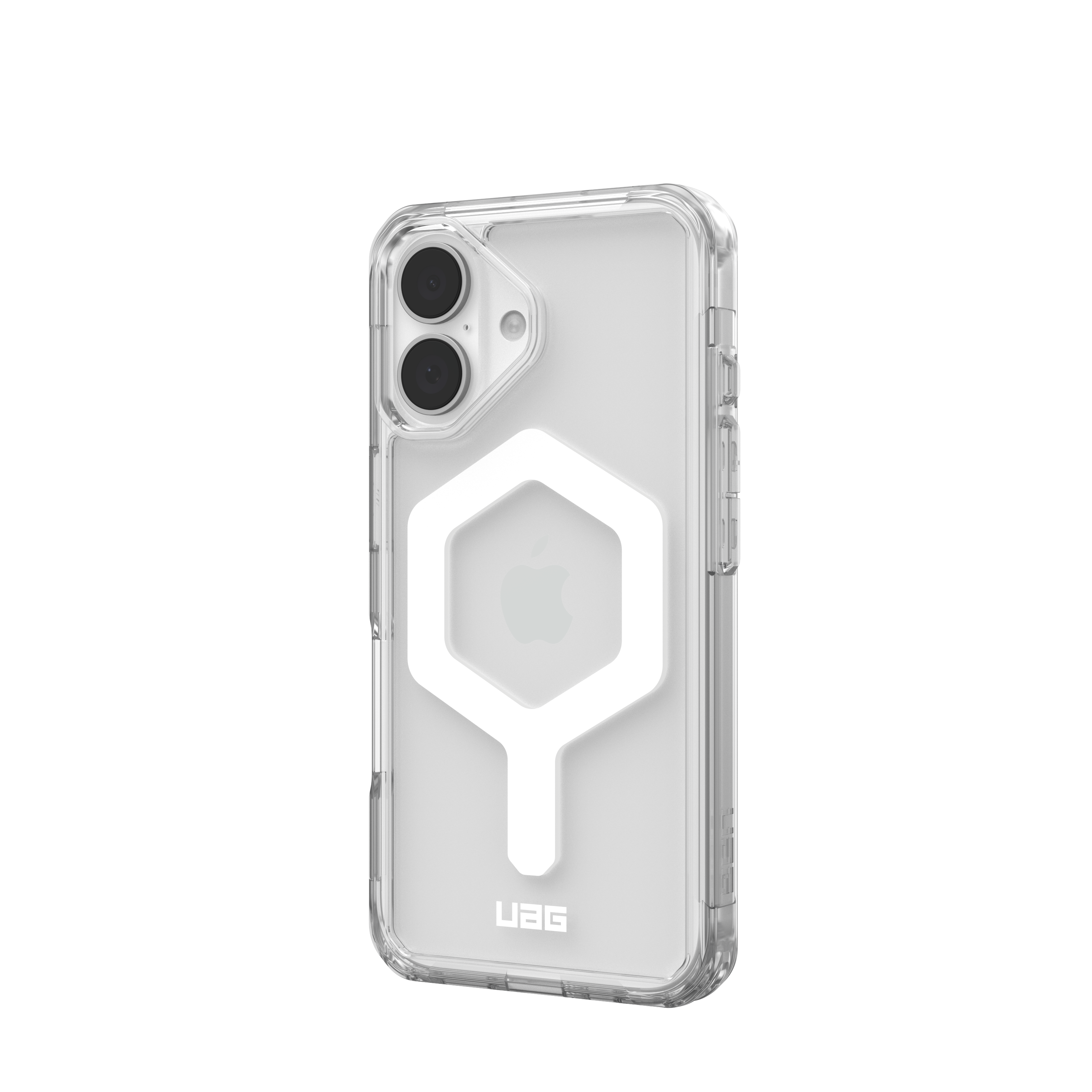 Alt View 2. UAG - Plyo Series Case with Magsafe for Apple iPhone 16 - Ice/White.