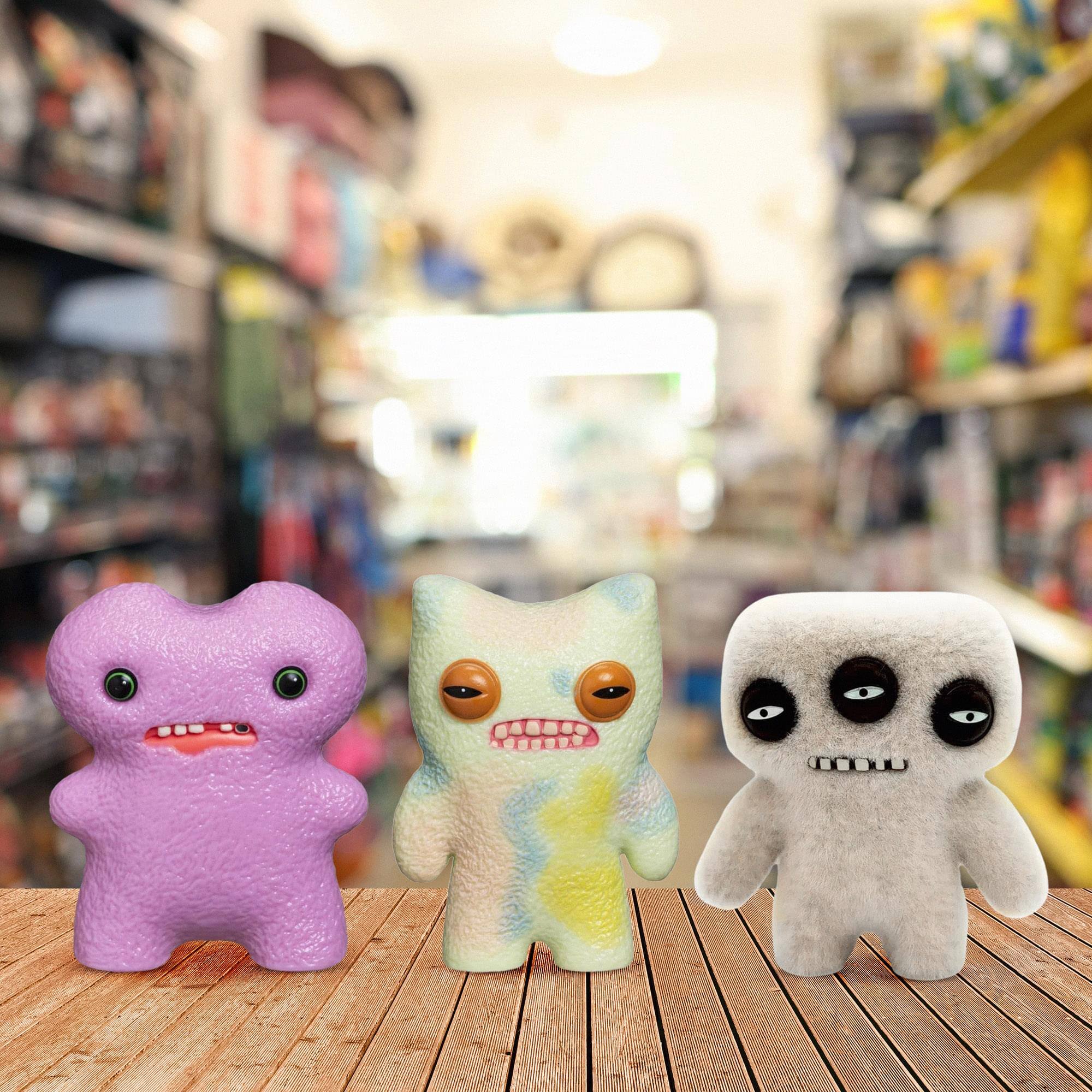 Alt View 5. ZURU - Fuggler 2.5 Inch Figure 3-Pack | Light Multi, Pink, Gray - Multi-Colored.