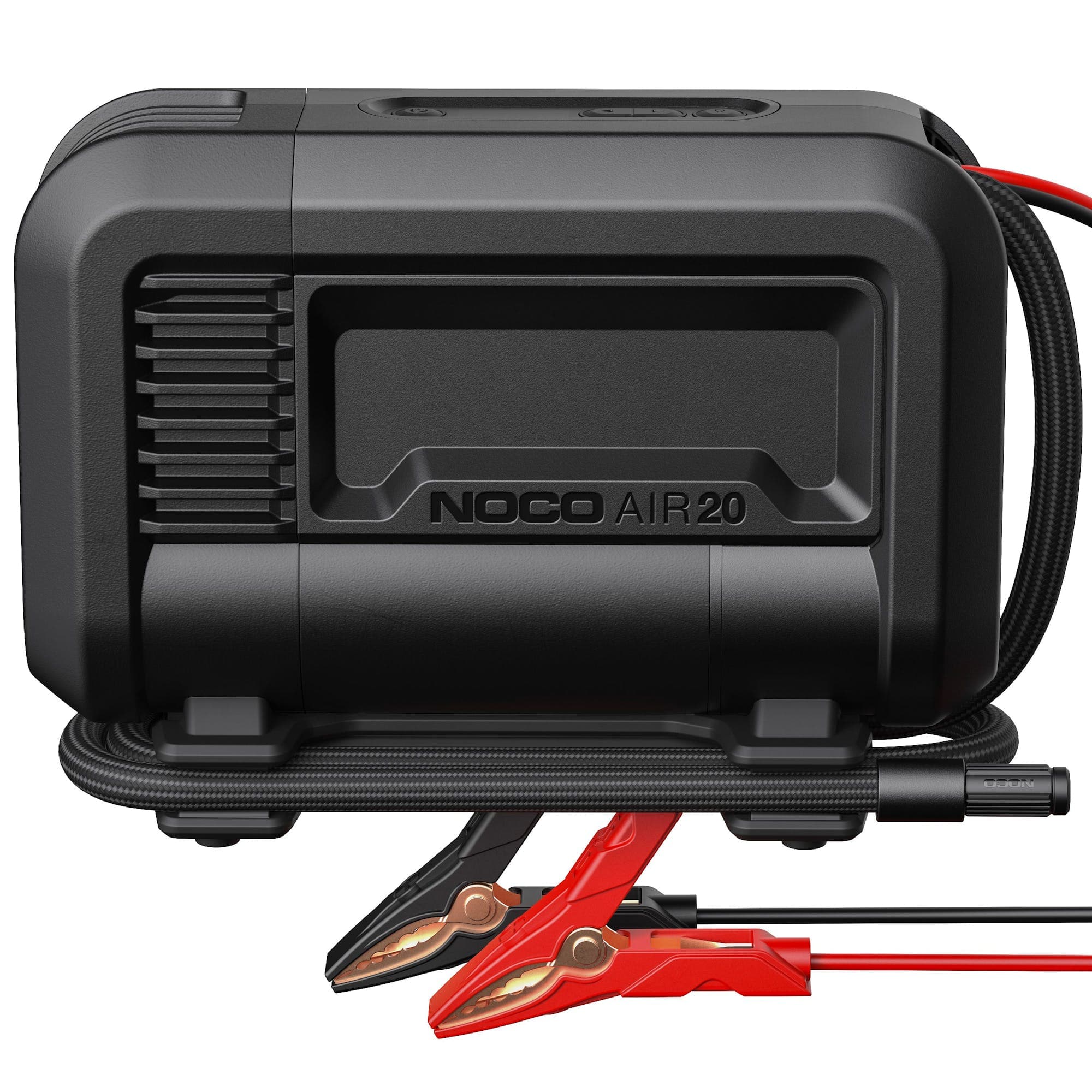 NOCO - AIR20: UltraFast 20A 12V Portable Tire Inflator & Air Compressor, 100 PSI Max, Digital Gauge with Auto-Shutoff - Black