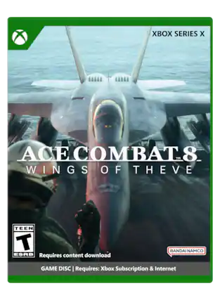 XBOX SERIES X
ACE COMBAT™ 8
WINGS OF THE EVE
TEEN ESRB
Requires content download
BANDAI NAMCO
GAME DISC | Requires: Xbox Subscription & Internet - T (Teen 13+)