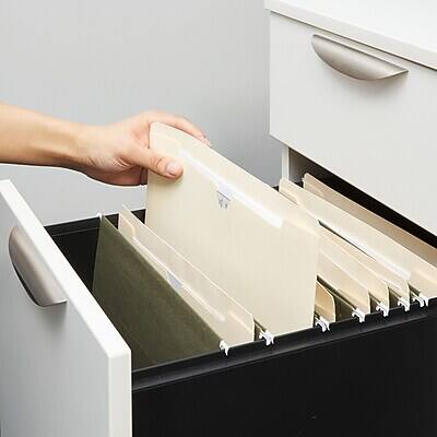 Alt View 4. Staples -  Reinforced File Jacket, 1.5" Expansion, Letter Size, Manila, 50/Box  - Manila.