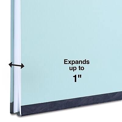 Alt View 5. Staples - 60% Recycled Pressboard Classification Folder, 1" Expansion, Legal Size, Blue, 25/Box  - Blue.