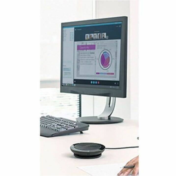 Alt View 7. Jabra - Speak 510 - Wired/Wireless Bluetooth - IBM Sametime, Cisco, Avaya, Skype - Omni-directional Microphone(s) - Portable - Black.