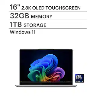 Lenovo - Yoga Pro 9i 16" 2.8K OLED Touchscreen Laptop - Intel Core Ultra 9 2025 - NVIDIA GeForce RTX 5050 - 32GB RAM - 1TB - Luna Grey