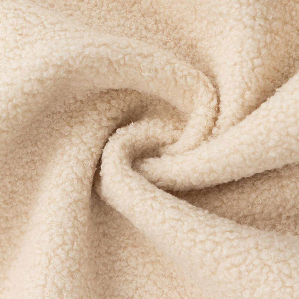 Alt View 5. Kadyn - L-Shaped Full Foam Sectional Sofa, 5 Pillows, Compressed Shipping, Flannelette, Space Saving Design, Beige - Beige.