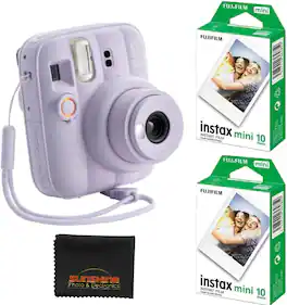 Instax Mini 13 Instant Film Camera (Dreamy with 20 Sheets Fujifilm Instax Mini Instant Film - Purple