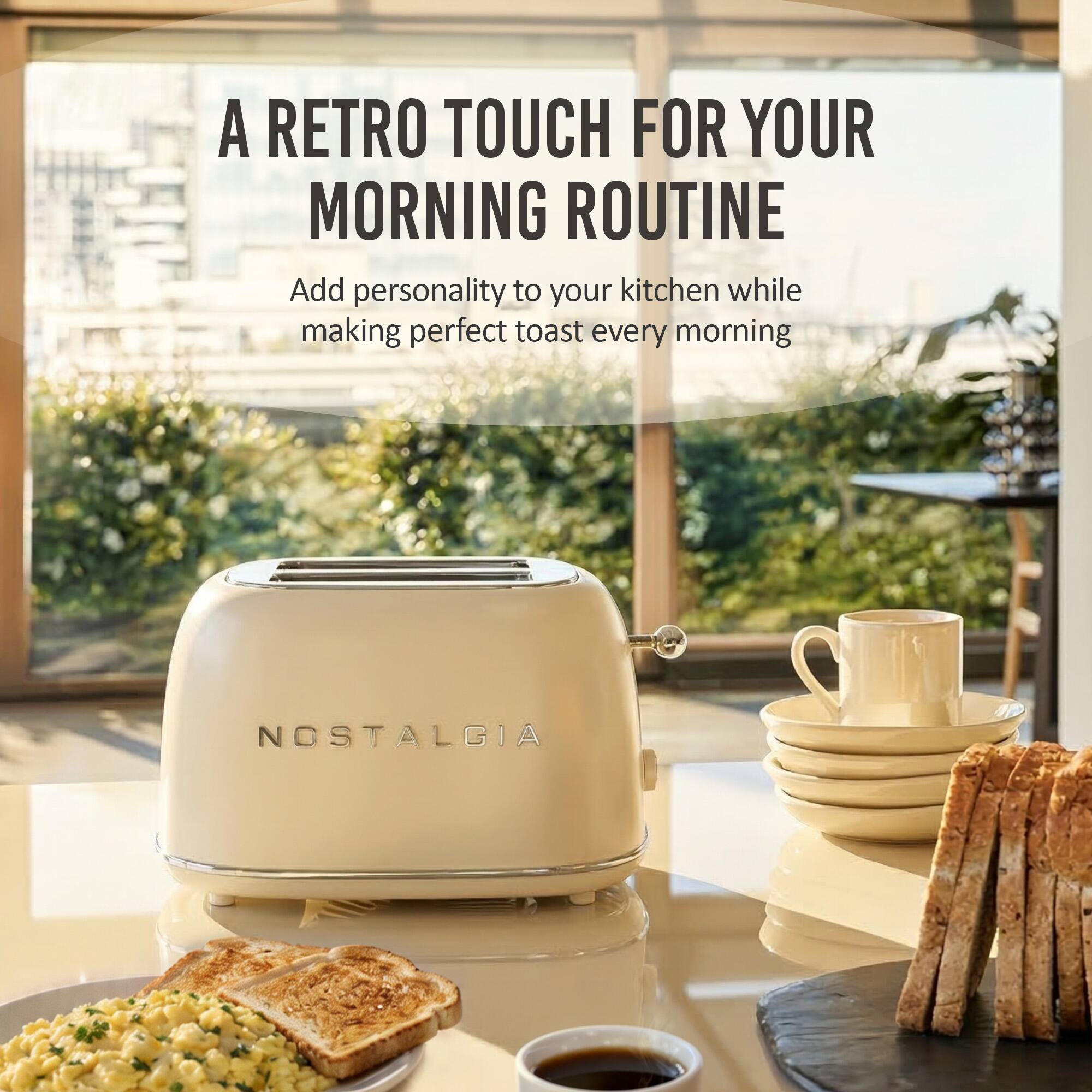 A RETRO TOUCH FOR YOUR MORNING ROUTINE

Add personality to your kitchen while making perfect toast every morning

NOSTALGIA