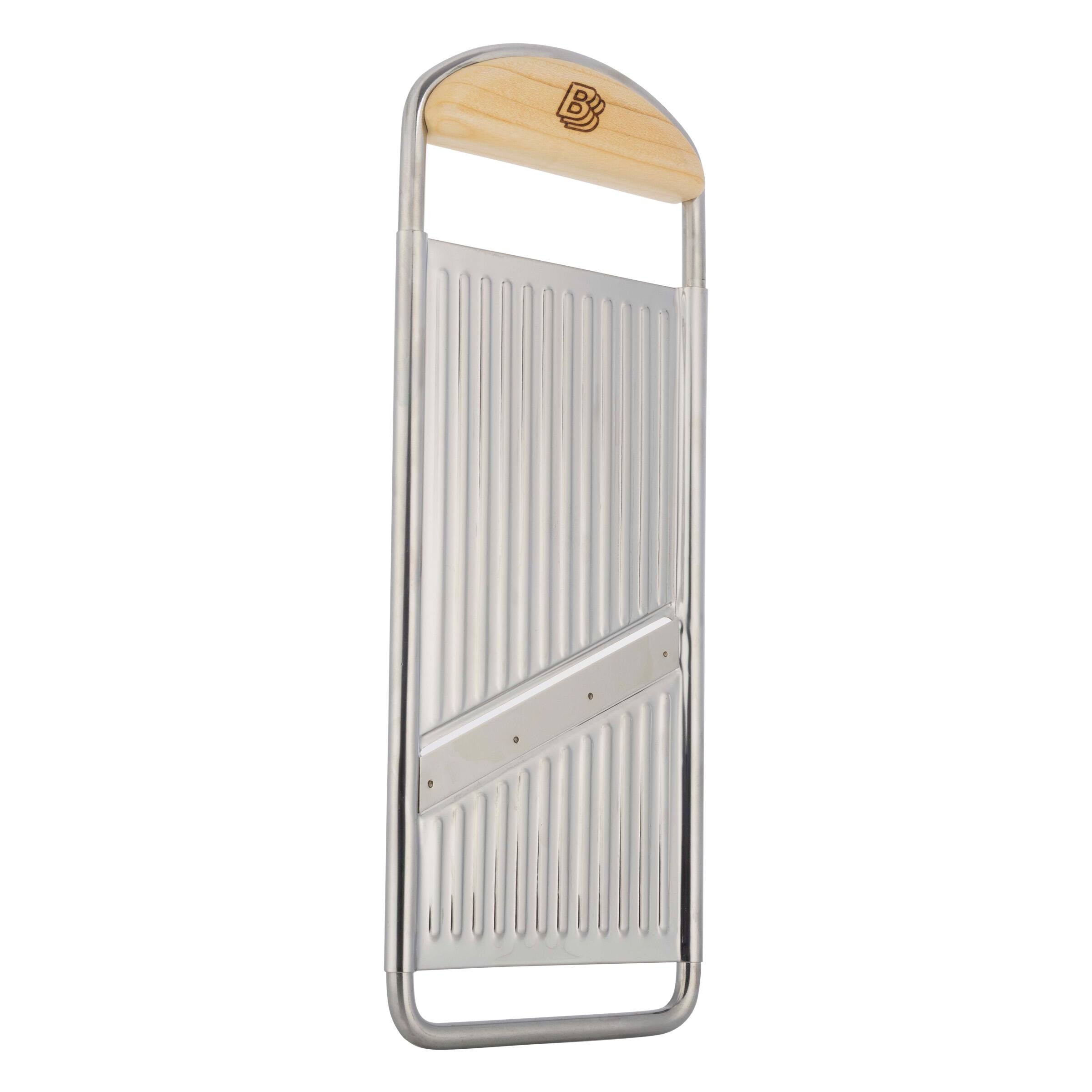 Front. Kings County Tools - Mandoline Slicer for Kitchen - Silver and Orange.