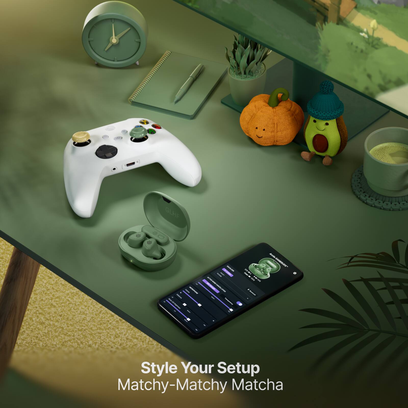 GLHF

I - .

MAINALIVE SUPER - - - NATION -

#00 JM I # %0% 2018

Arvin DAMEBUDS

Style Your Setup Matchy-Matchy Matcha