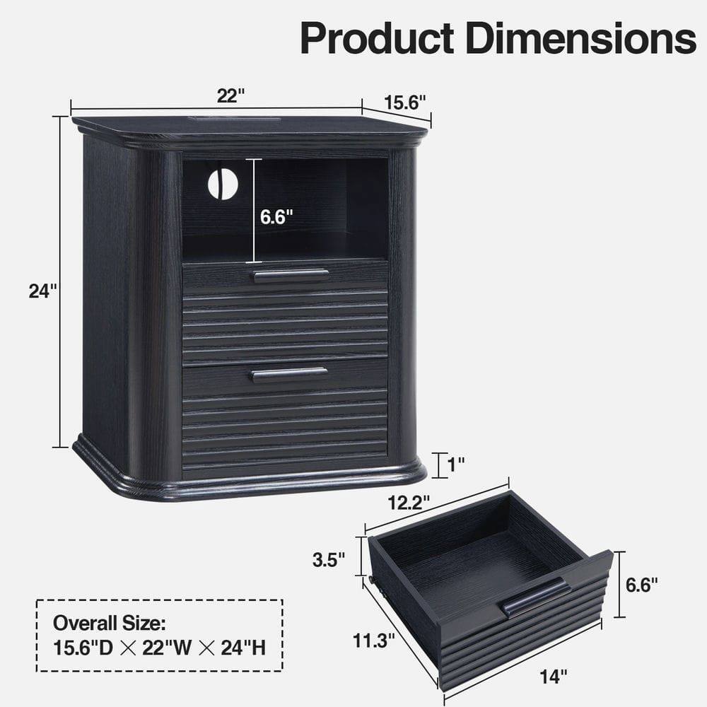Product Dimensions: 22" x 15.6" x 6.6" x 24" x 1" x 12.2" x 3.5" x 6.6"  
Overall Size: 15.6"D x 22"W x 24"H  
11.3" x 14"
