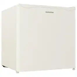BANGSON - 1.7 Cu.Ft Mini Fridge Freezer, Compact Refrigerator for Dorm Bedroom Apartment - Cream White