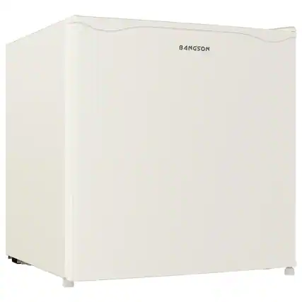 Front. BANGSON - BANGSON 1.7 Cu.Ft Mini Fridge Freezer, Compact Refrigerator for Dorm Bedroom Apartment, Cream White - Cream White.