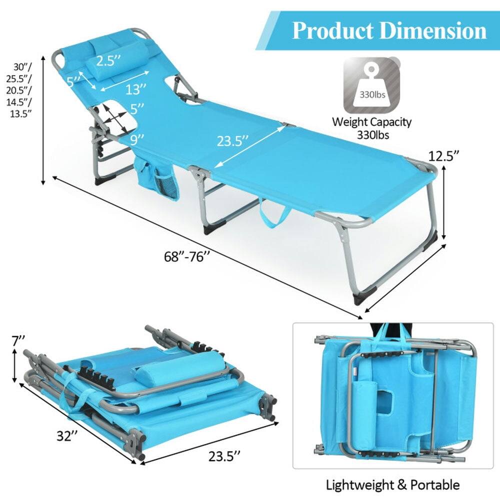 Product Dimension

- 30"/ 25.5"/ 20.5"/ 14.5"/ 13.5"
- 5"
- 2.5"
- 13"
- 5"
- 9"
- 23.5"
- 12.5"
- 68"-76"
- 7"
- 32"
- 23.5"

Weight Capacity: 330lbs

Lightweight & Portable