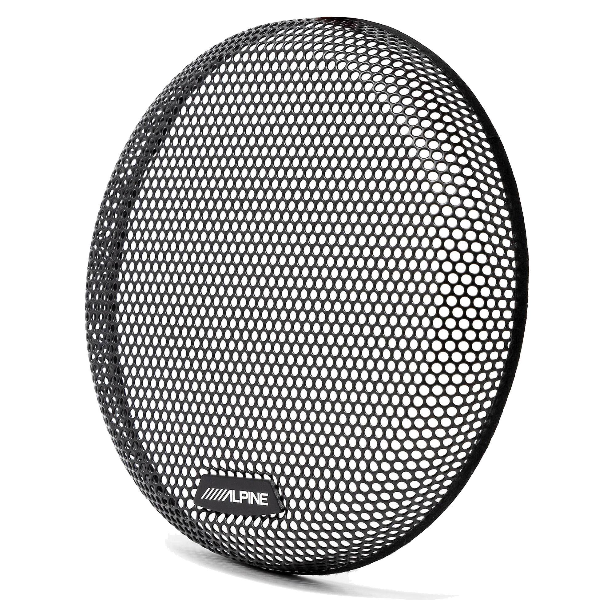Alt View 1. Alpine - Alpine KTE-8G.3 Grille for 8" Type-R and Type-S subwoofers - Black/Gray.