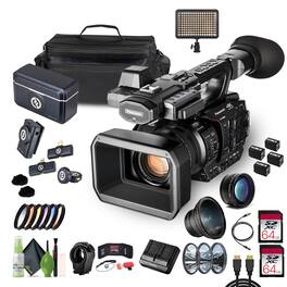 Panasonic - AG-X20ED / HC-X20 UHD 4K Camcorder, Pro Video Camera 20x Zoom+ 2x 64GB Memory Card
