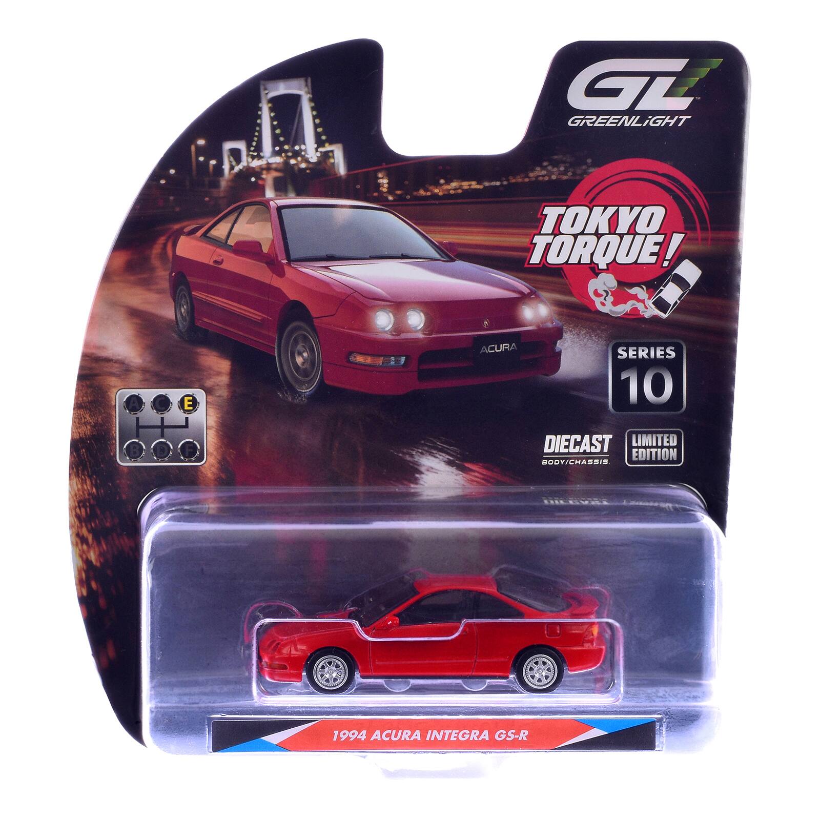 GTZ GREENLIGHT TOKYO TORQUE! E ACURA SERIES 10 B B F DIECAST LIMITED EDITION BODY/CHASSIS PILESA 1994 ACURA INTEGRA GS-R