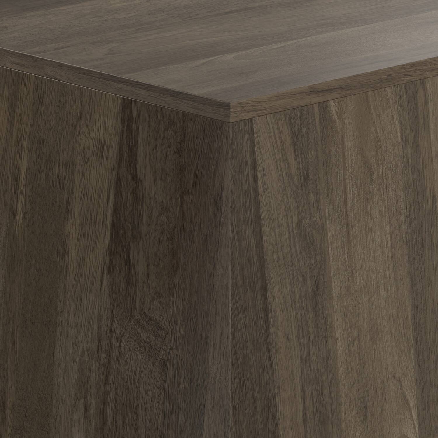 Alt View 5. Simpli Home - Terry SOLID MANGO WOOD 16 inch Wide Irregular Contemporary Side Table in Ash Grey, Fully Assembled - Ash Grey.