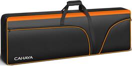 CAHAYA - 88 Key Keyboard Case Electric Keyboard Piano Gig Bag 0.5inch Thick Padded Case with Side Handles CY0327