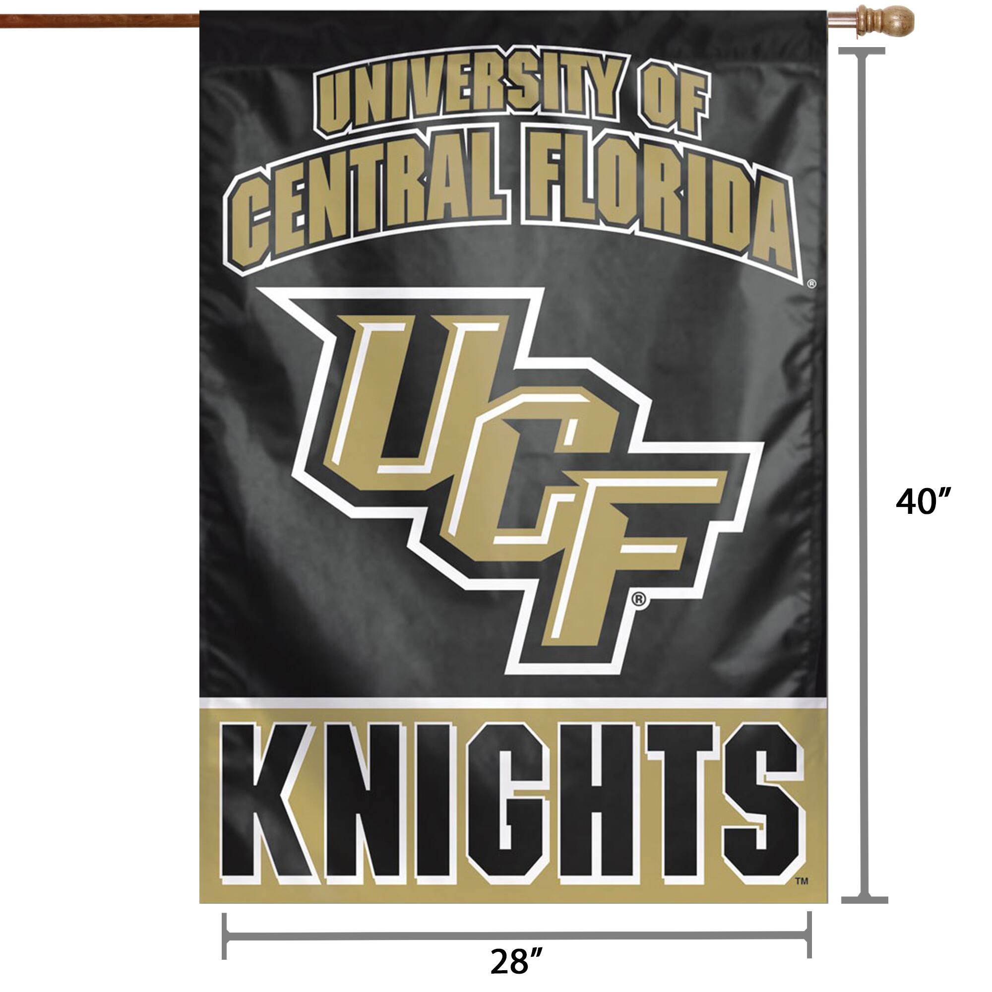 UNIVERSITY OF CENTRAL FLORIDA  
UCF  
KNIGHTS  

40"  
28"